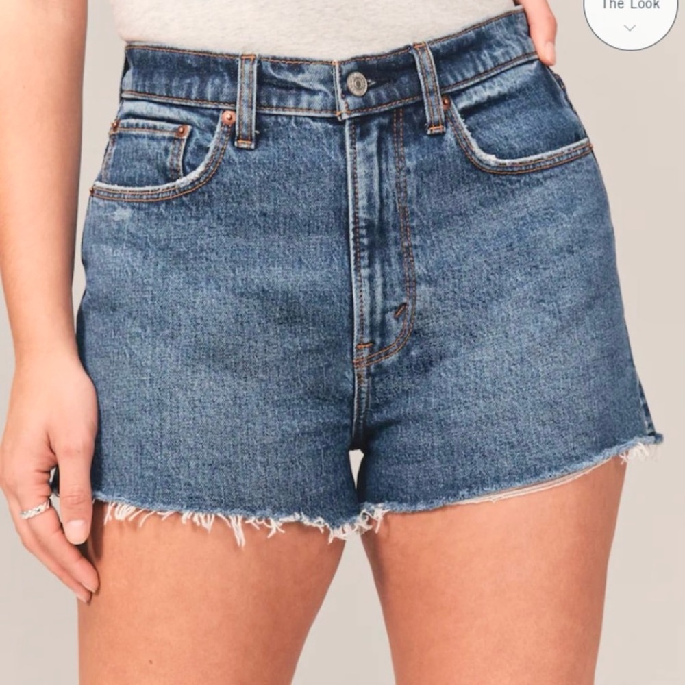 Abercrombie Fitch 20 (35) Mom Denim Women’s Jeans Shorts Curve Love High Rise